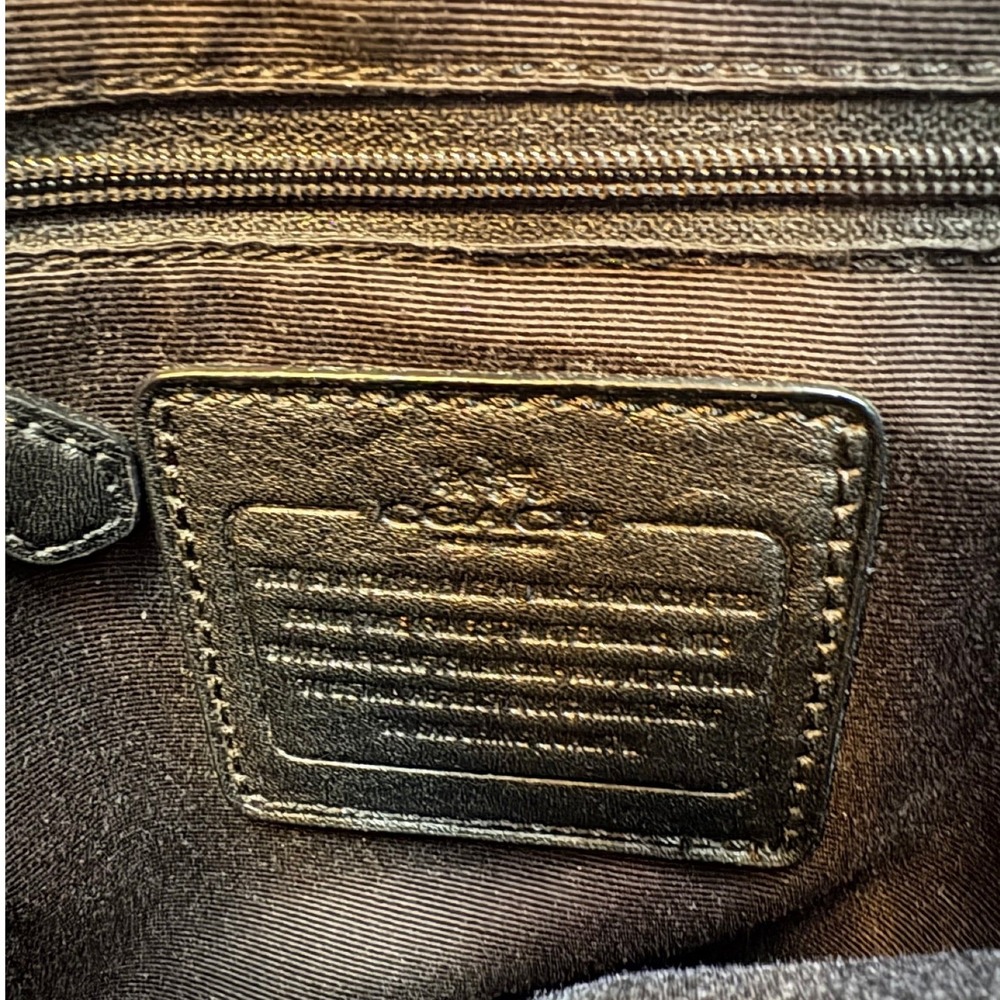 Vintage Coach Minetta Crossbody Satchel, Black Snakeskin Accent - Picture 16 of 16
